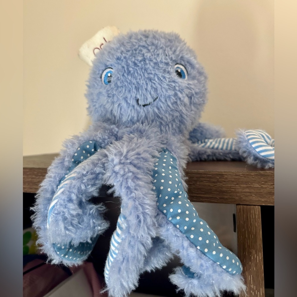 Bunnies by the Bay Ocho Optopus Blue Plush Stuffy